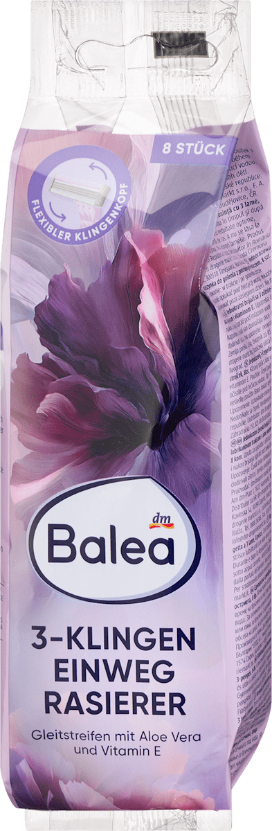Balea Einwegrasierer 3-Klingen, 8 St