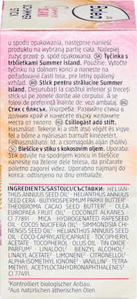 Solid Body Care Shimmer Stick Summer Island, 25 g