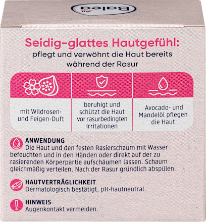 Fester Rasierschaum Wildrose Feige, 60 g