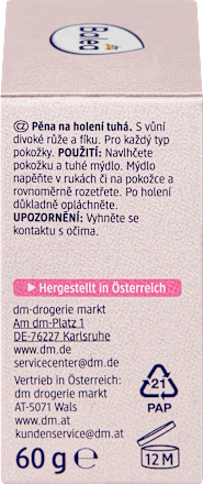 Fester Rasierschaum Wildrose, 60 g