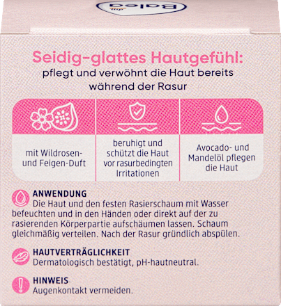 Fester Rasierschaum Wildrose, 60 g