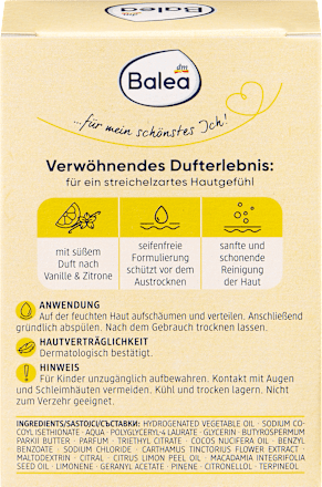 Festes Duschgel Vanille & Zitrone, 100 g