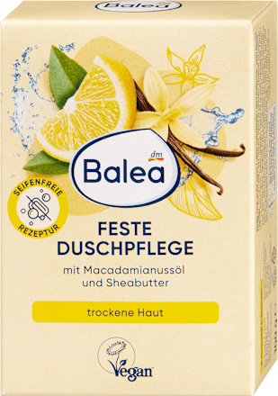 Festes Duschgel Vanille & Zitrone, 100 g