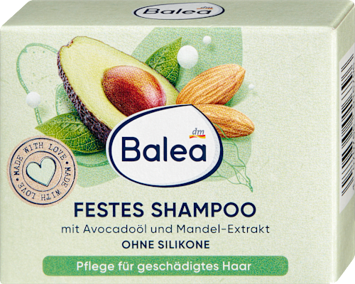 Festes Shampoo Avocadoöl & Mandel-Extrakt, 60 g