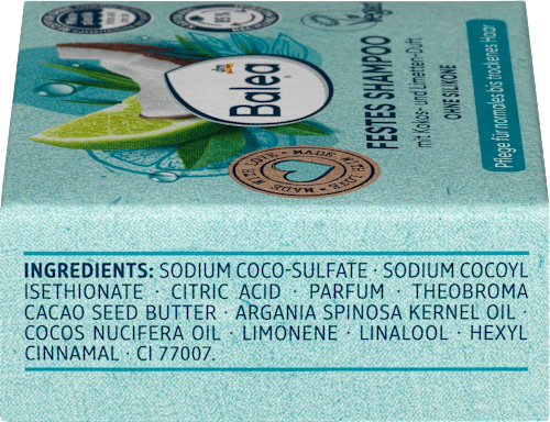 Vaste shampoo kokos-limoen, 60 g