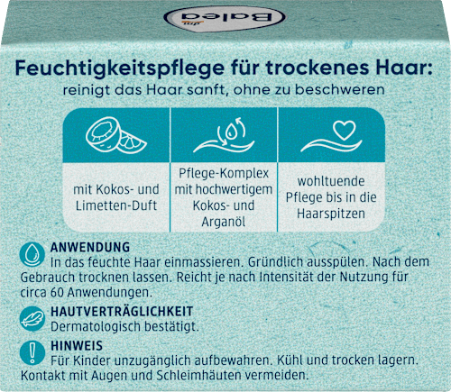 Festes Shampoo Kokos-Limette, 60 g