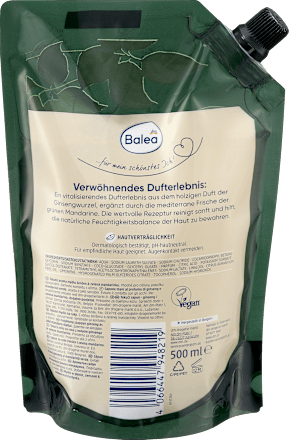 Flüssigseife Ginseng & Green Mandarin Nachfüllpack, 500 ml