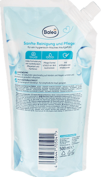 Vloeibare zeep, milde zeepverzorging en hygiëne, antibacterieel, navulverpakking, 500 ml
