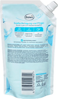 Flüssigseife, milde Seife Pflege & Hygiene, antibakteriell, Nachfüllpack, 500 ml