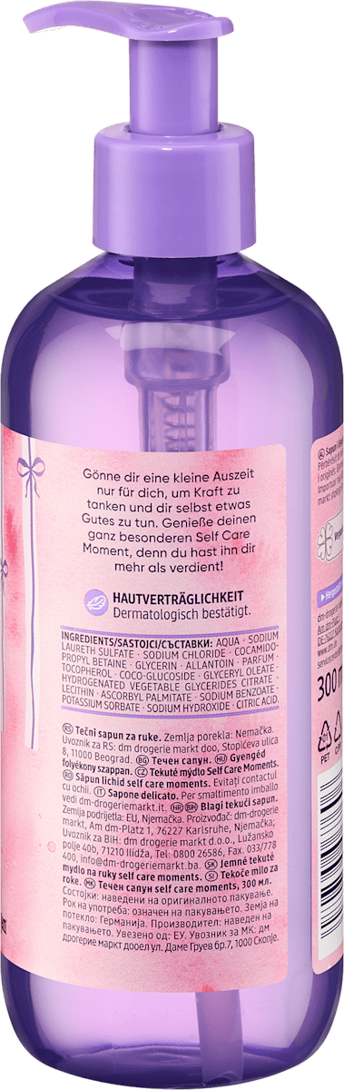 Balea Flüssigseife, milde Seife selfcare moments, 300 ml