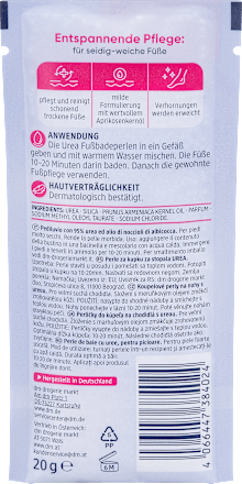 Fußbadeperlen sehr trockene Füße 95 % Urea, 20 g Balea