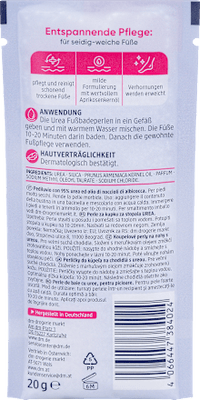Fußbadeperlen sehr trockene Füße Urea, 20 g