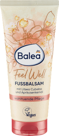 Fußbalsam Feel Well mit Litsea Cubeba & Aprikosenkernöl, 100 ml