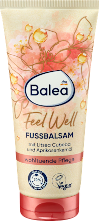 Fußbalsam Feel Well mit Litsea Cubeba & Aprikosenkernöl, 100 ml