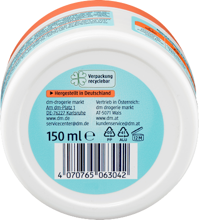 Fußbutter Sheabutter & Pfirsichkernöl, 150 ml