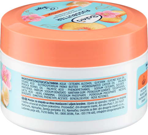 Fußbutter Sheabutter & Pfirsichkernöl, 150 ml