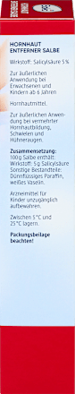 Fußcreme Hornhautentferner Salbe, 50 ml