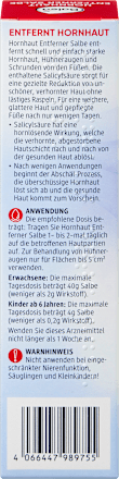 Fußcreme Hornhautentferner Salbe, 50 ml