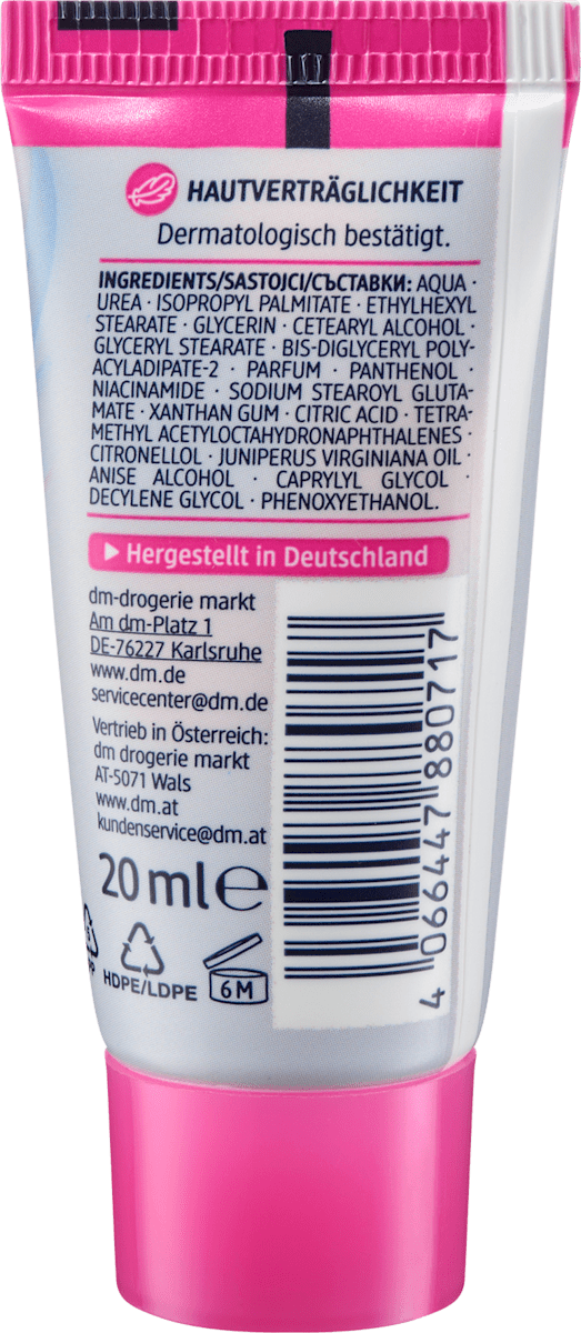 Fußcreme mit Urea, Reisegröße, 20 ml
