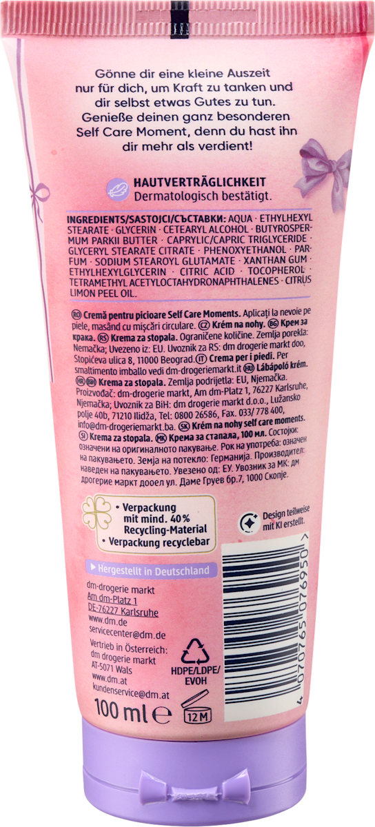 Balea Fußcreme selfcare moments, 100 ml