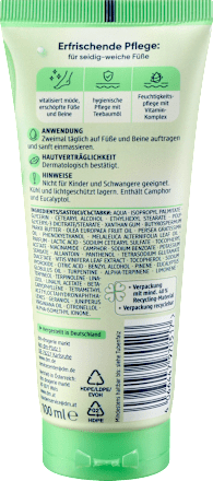 Fußcreme Teebaumöl, 100 ml
