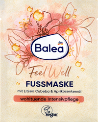 Fußmaske feel well mit Litsea Cubeba & Aprikosenkernöl, 15 ml