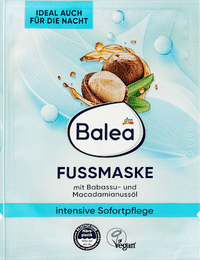 Fußmaske mit Babassu- & Macadamianussöl, 15 ml