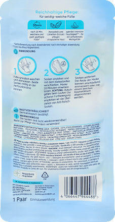 Fußmaske Socken, intensive Feuchtigkeitspflege (1 Paar), 2 St