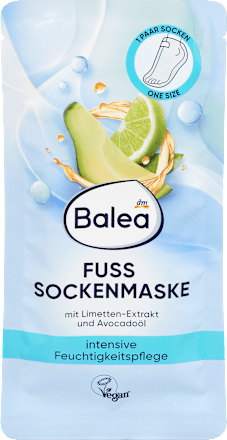 Fußmaske Socken, intensive Feuchtigkeitspflege (1 Paar), 2 St