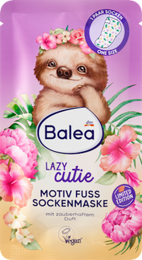 Fußmaske Socken Lazy Cutie (1 Paar), 2 St