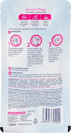 Fußmaske Socken Urea (1 Paar), 2 St Balea