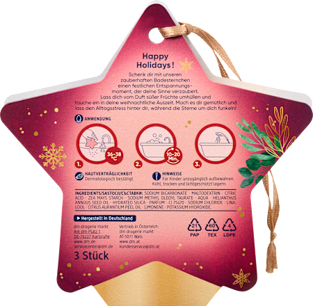Geschenkset "Happy Holidays" 3tlg, 1 St Balea
