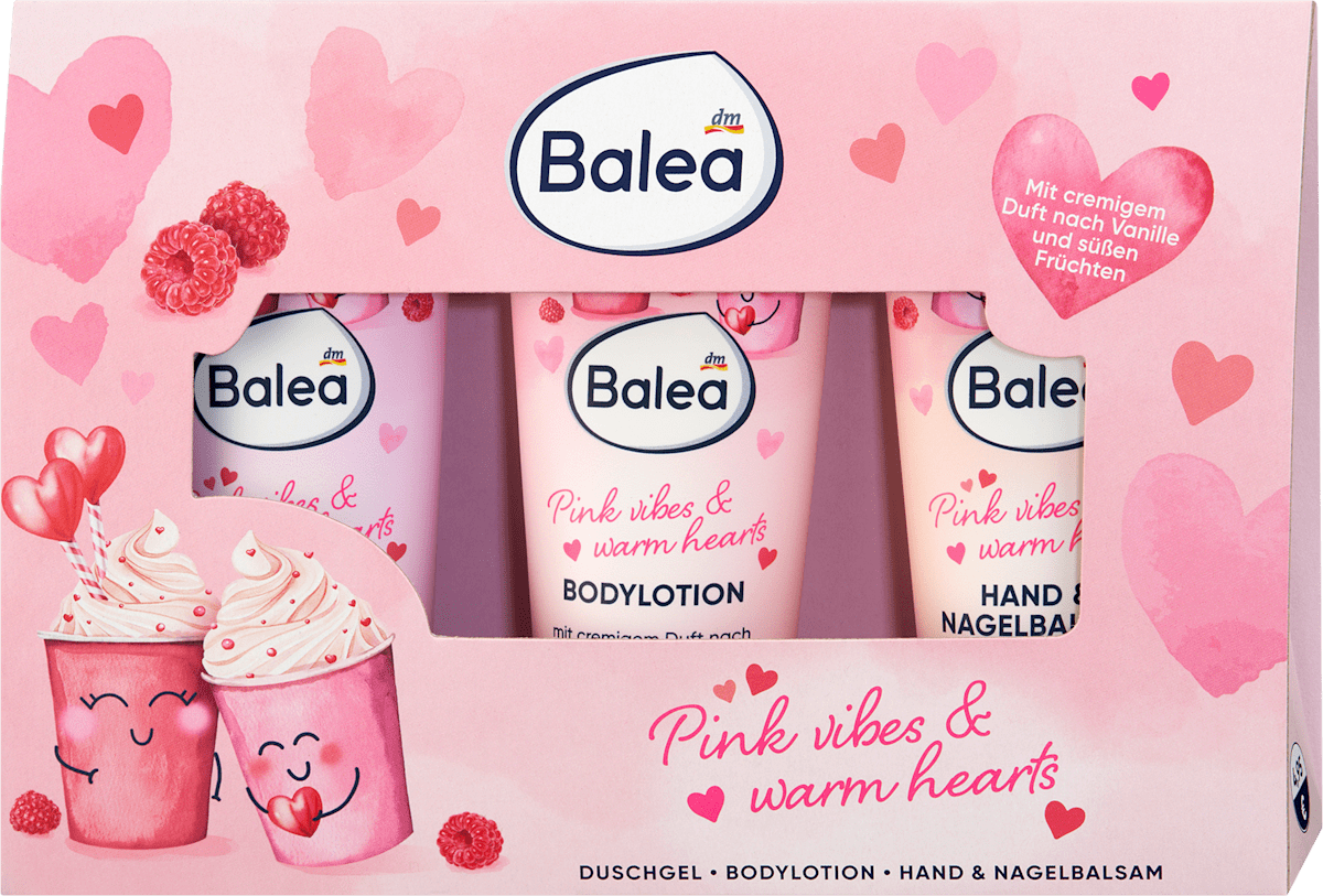 Balea Geschenkset Pink Vibes & Warm Hearts 3tlg, 1 St