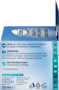 Gezichtscrème Anti-rimpel Beauty Hyaluron SPF 15, 50 ml