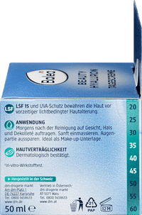Gesichtscreme Anti Falten Beauty Hyaluron LSF 15, 50 ml