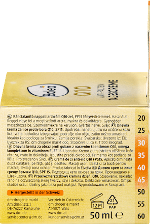 Gesichtscreme Anti-Falten Q10 LSF 15, 50 ml
