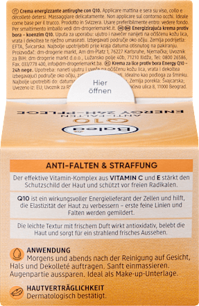 Gesichtscreme Energy Q10 24h, 50 ml