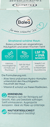 Gesichtscreme feuchtigkeitsspendend  LSF 15, 50 ml