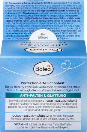 Gesichtscreme Hyaluron Beauty LSF 15, 50 ml