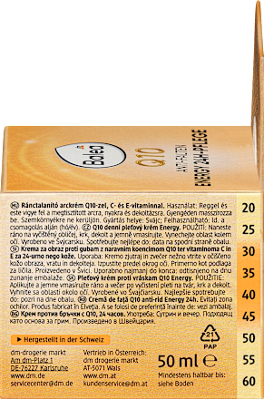 Q10 Anti-rimpel Energie 24H Gezichtscrème, 50 ml