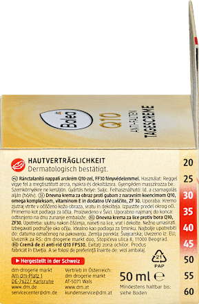 Gezichtscrème Q10 Anti-rimpel beschermende dagcrème SPF 30, 50 ml