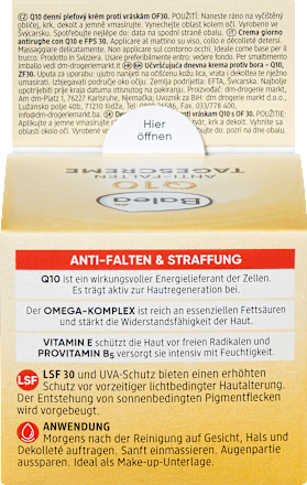 Gezichtscrème Q10 Anti-rimpel beschermende dagcrème SPF 30, 50 ml