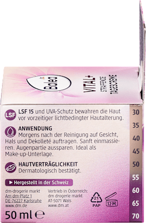 Gesichtscreme Vital + straffend LSF 15, 50 ml