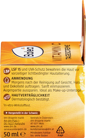 Vitamine C Gezichtscrème SPF 15, 50 ml