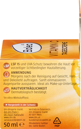 Balea Vitamine C Gezichtscrème SPF 15, 50 ml