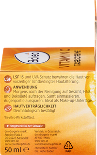 Balea Vitamine C Gezichtscrème SPF 15, 50 ml