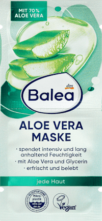 Gesichtsmaske Aloe Vera, 16 ml Balea