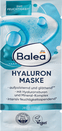 Balea Hyaluronzuur gezichtsmasker (2x8 ml), 16 ml