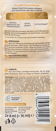 Melk &amp; Honing Gezichtsmasker, 16 ml