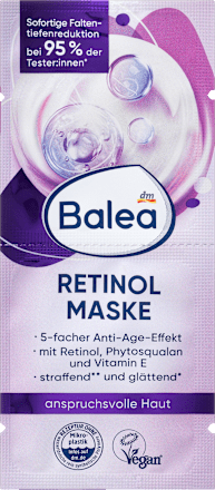 Gesichtsmaske Retinol (2x8 ml), 16 ml Balea
